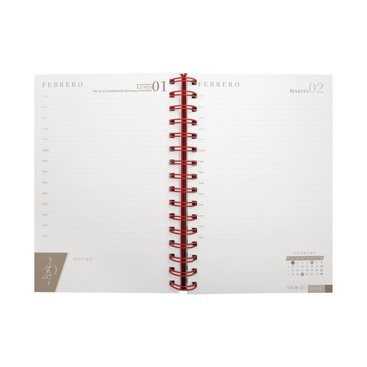 Agenda Diaria Lette 2027