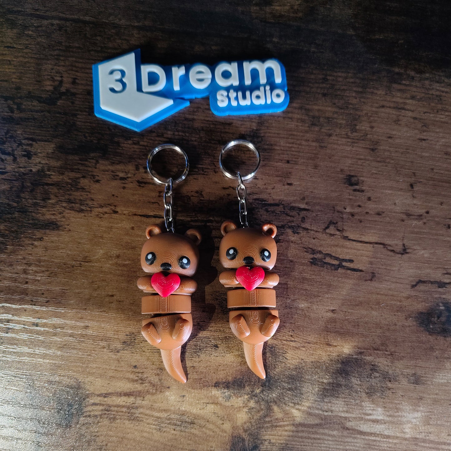 Llavero Pareja de Nutrias