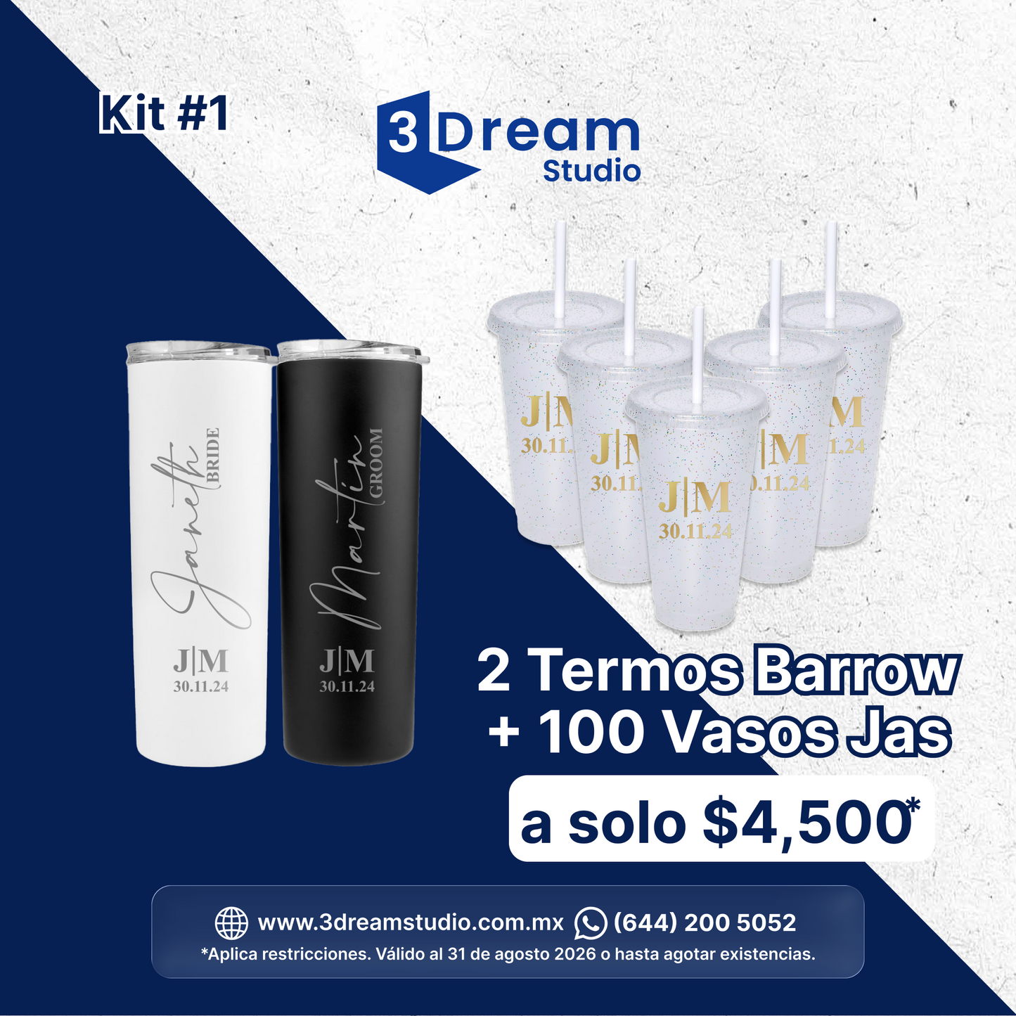 Kit para Boda 2 Barrow + 100 Jas