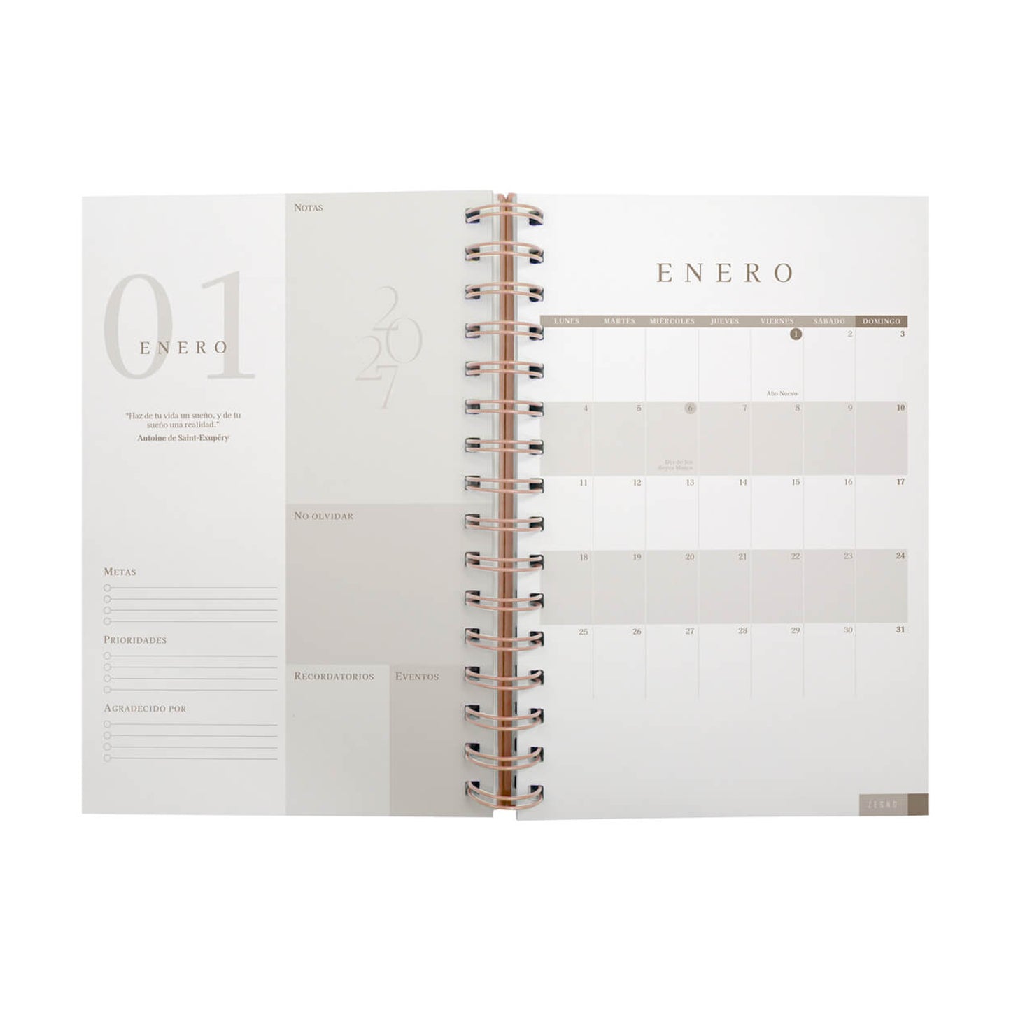 Agenda Diaria Lette 2027