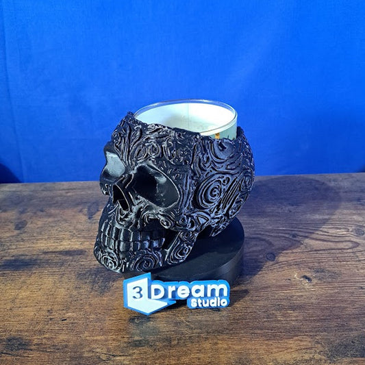 Organizador para maceta o vela Calavera