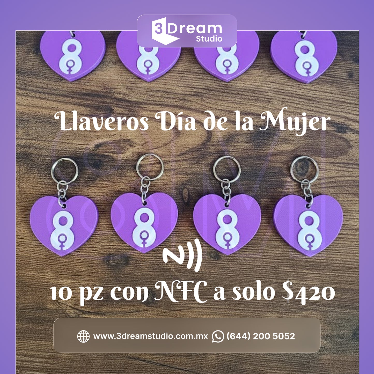 Llavero día de la mujer