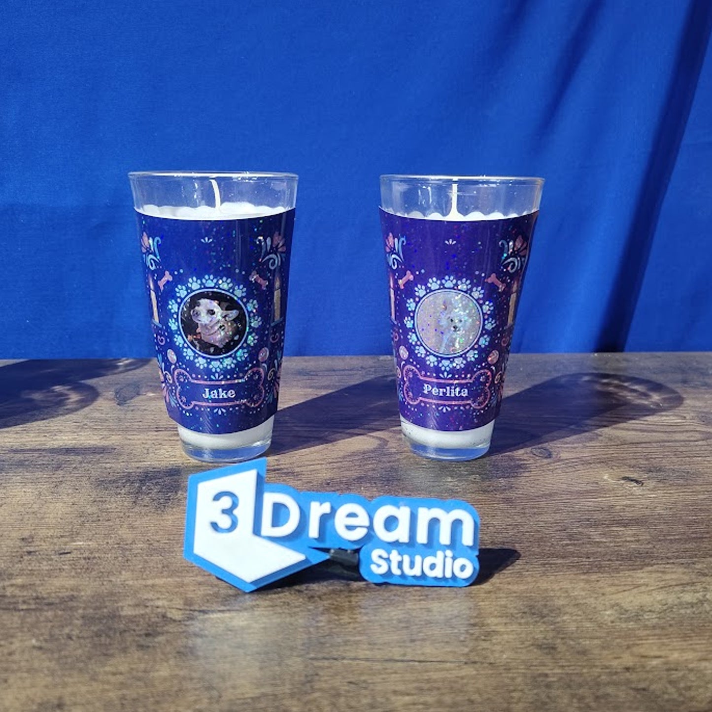 Veladoras personalizadas día de muertos